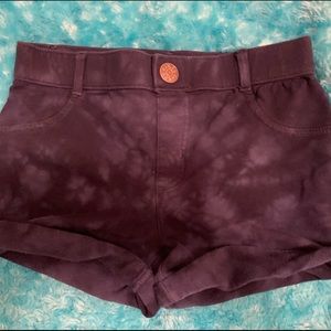 kids soft stretch circo shorts tie dye blue